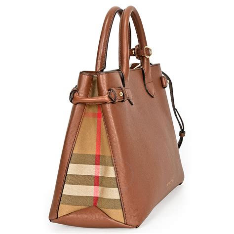 banner medium leather burberry sale|burberry tote banner bag.